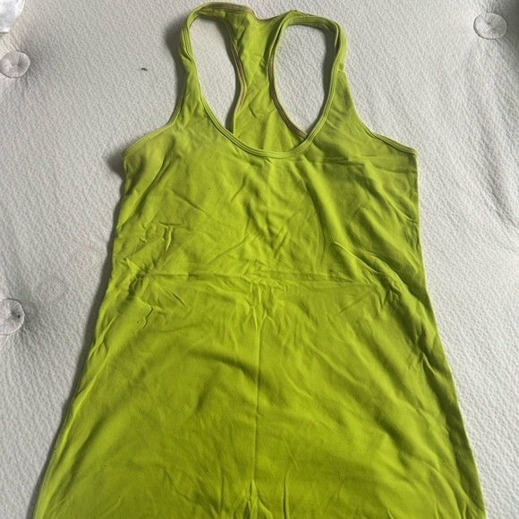 lululemon athletica Tops - Lululemon Athletica Neon Yellow Tank Top